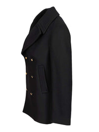 Valentino Garavani Men Wool Pea Coat