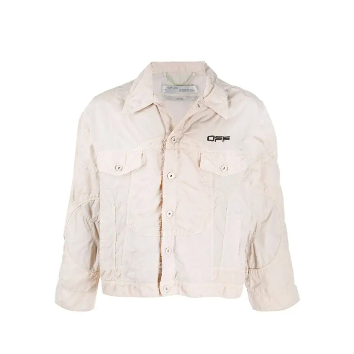 Off-White Logo Windbreaker Bomber Jacket Men