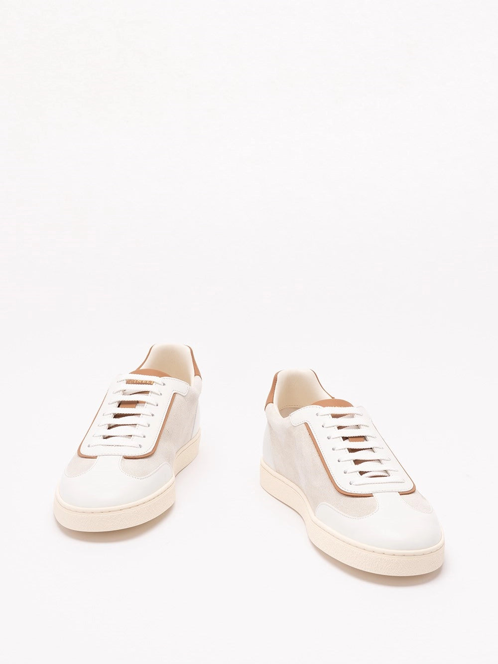 Brunello Cucinelli Men Calfskin And Leather Sneakers