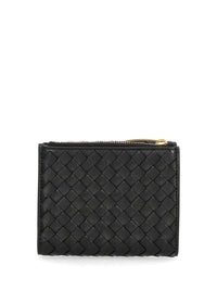 Bottega Veneta Women Small "Bi-Fold" Woven Wallet