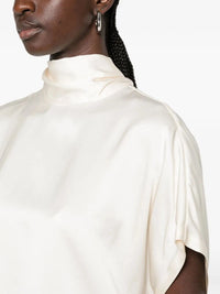Brunello cucinelli Brunello Cucinelli Women Mock Neck T-Shirt With Monili