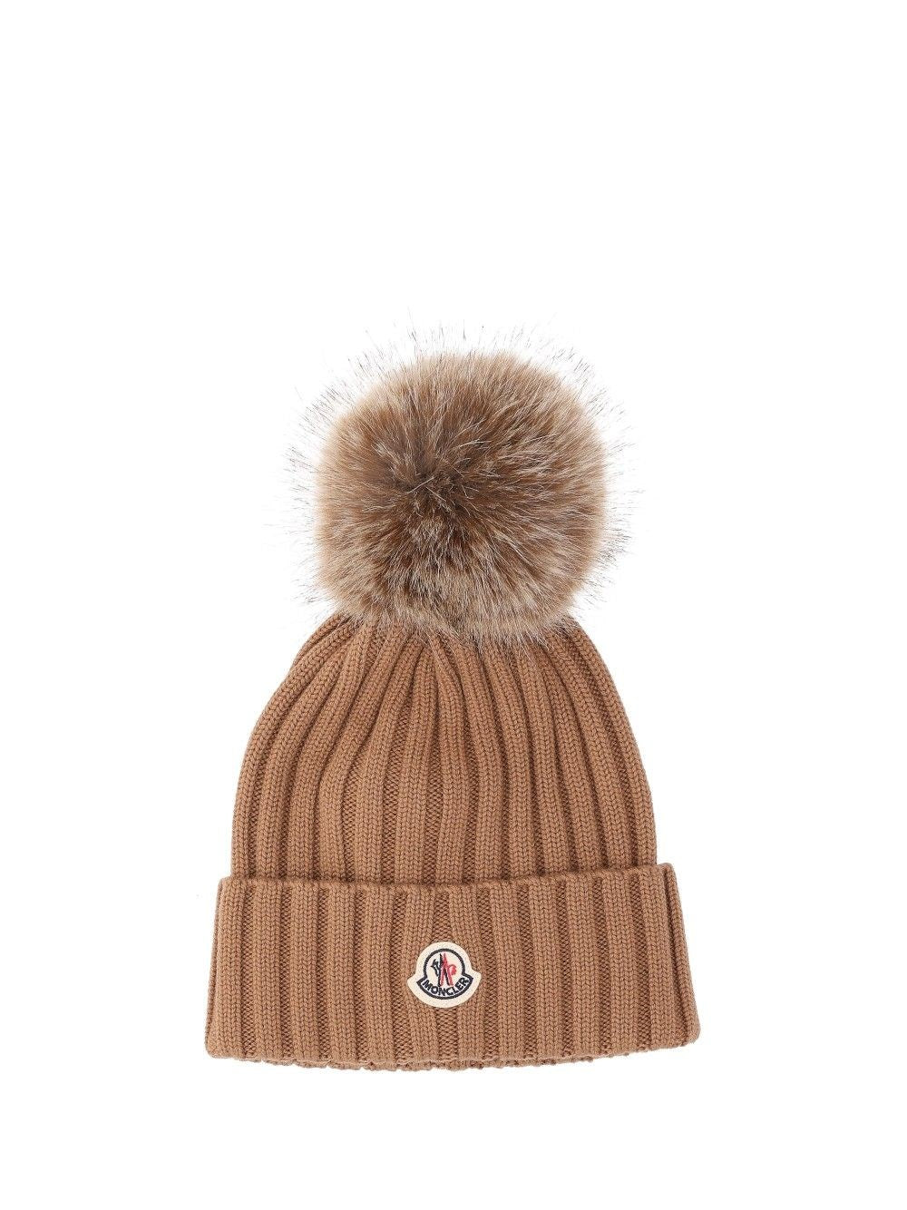 Moncler Moncler Women Wool Hat With Pom Pom