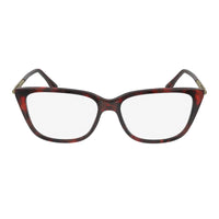Lacoste Eyeglasses Cat Eye Full Rim, Havana Red Frame and Clear Demo Lenses Lens L2939615