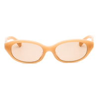Burberry Sunglasses Oval Full Rim, Yellow Frame and Light Grey Lens BE4447D414587