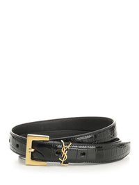 Saint Laurent Women Ysl Logo Belt