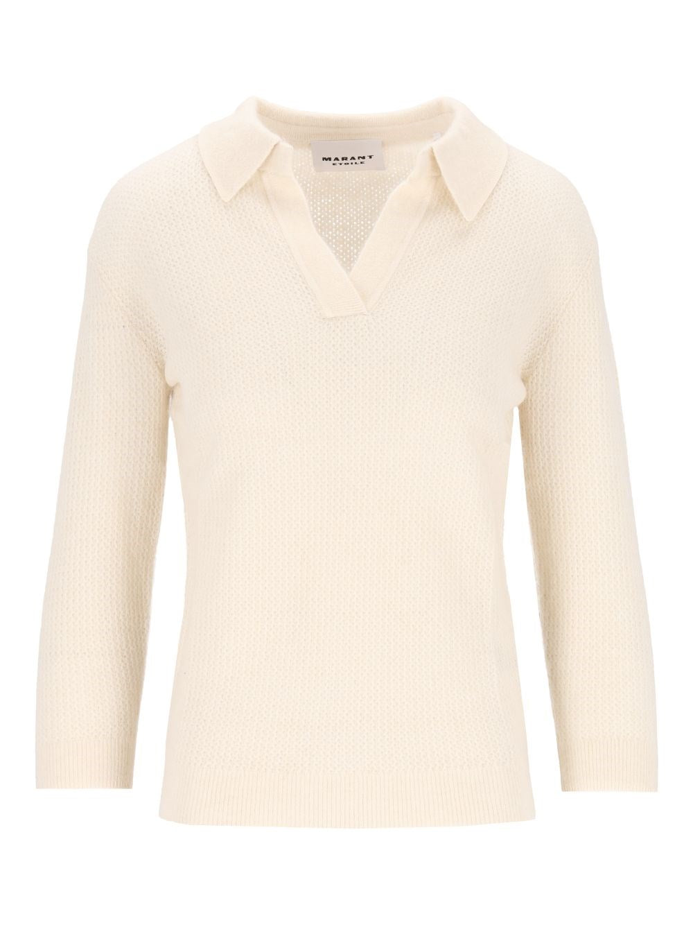 Marant Etoile Women "Nathalie-Gb" Blend Polo Sweater
