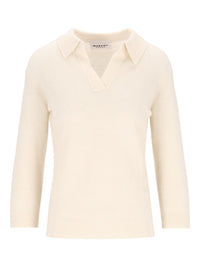 Marant Etoile Women "Nathalie-Gb" Blend Polo Sweater
