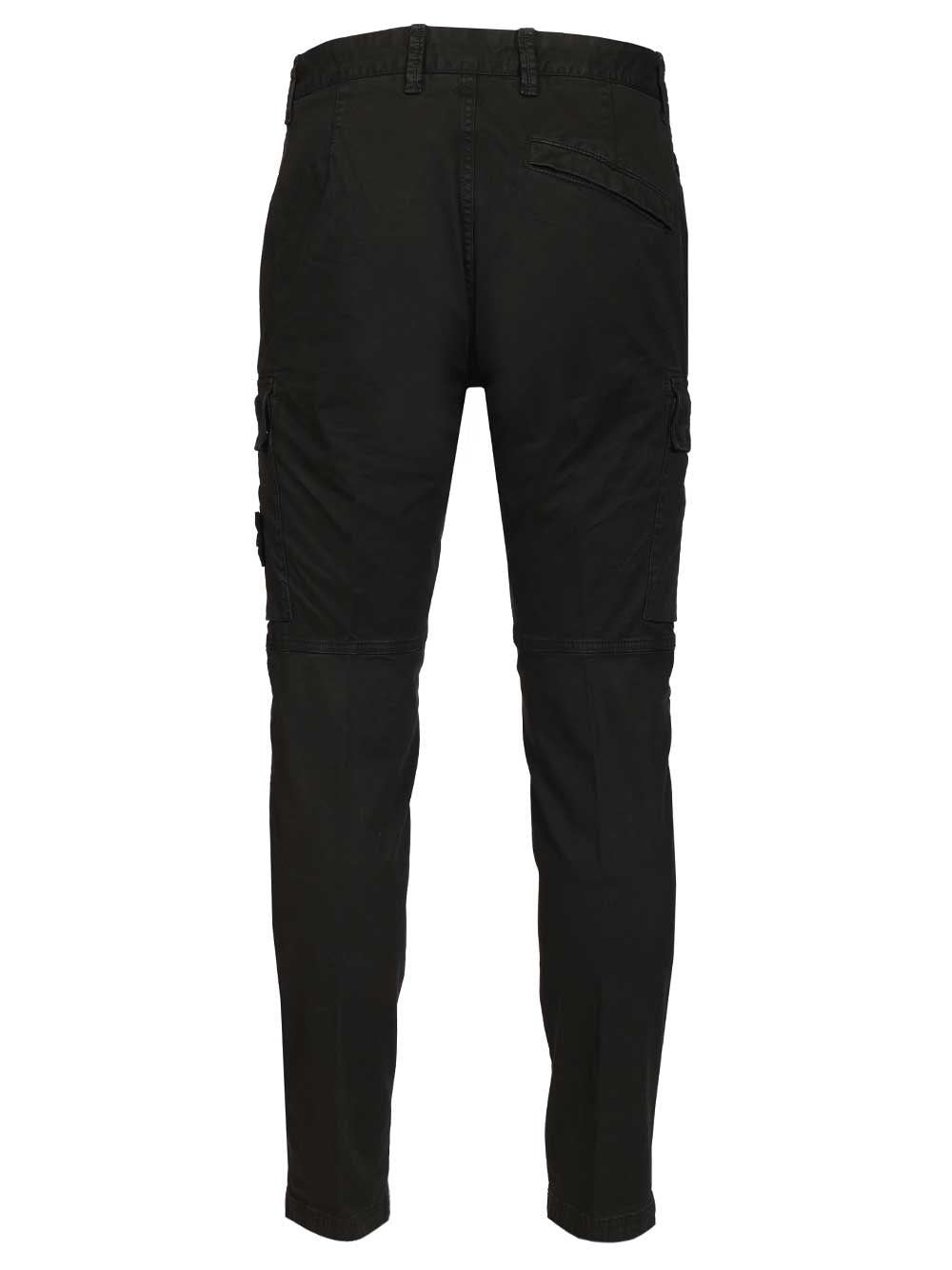 Stone Island Men Cargo Trousers In Broken Cotton Twill
