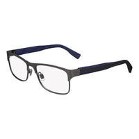 Lacoste Eyeglasses Rectangle Full Rim, Matte Grey Frame and Clear Demo Lens Lens L2294N033