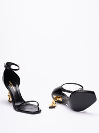 Saint Laurent Women Opyum Sandals In Patent Leather