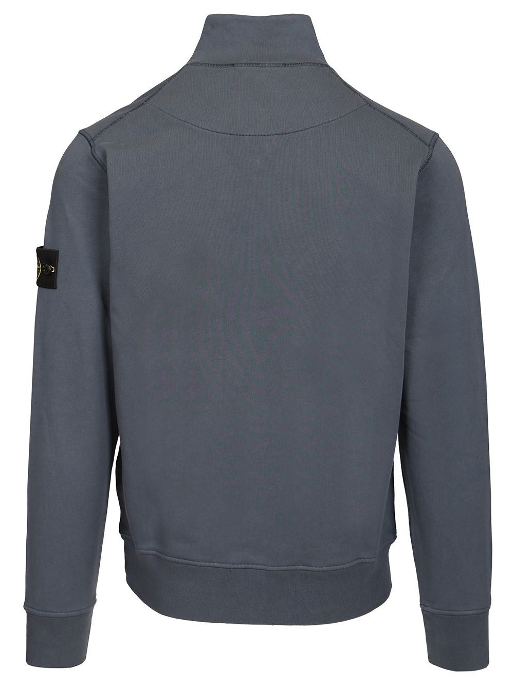 Stone Island Stone Island Men Organic Cotton Sweatshirt With Short Zip