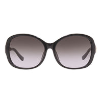 Salvatore Ferragamo Sunglasses Oval Full Rim, Black Frame and Grey Gradient Lens SF744SLA001