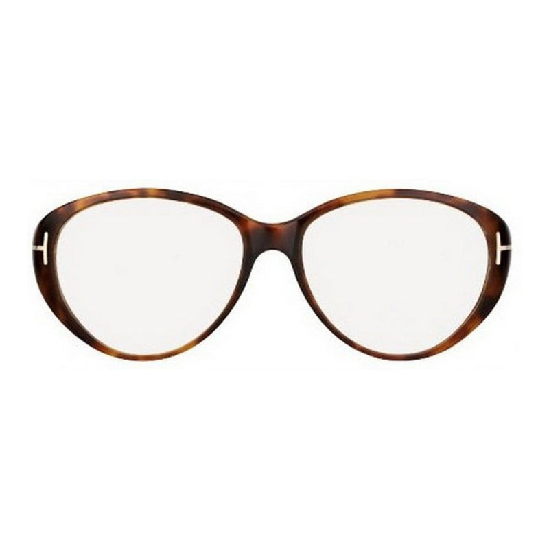 Tom Ford Tom Ford Eyeglasses Oval Full Rim, Dark Havana Frame and Clear Demo Lenses Lens FT5245052