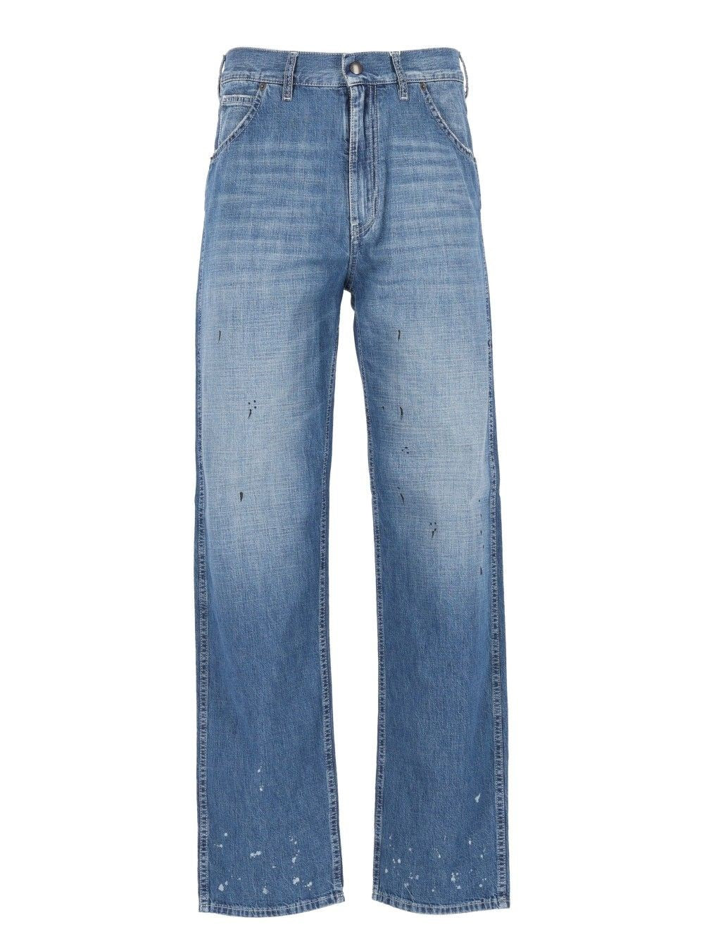 Maison Margiela Men Treated Denim Jeans