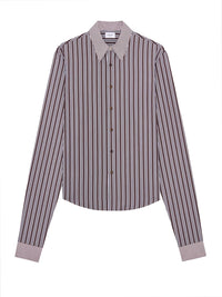 Saint laurent Saint Laurent Men Winchester Shirt In Striped Cotton Poplin