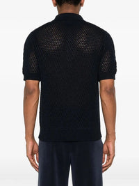 Prada Men Cotton Linen Polo Neck