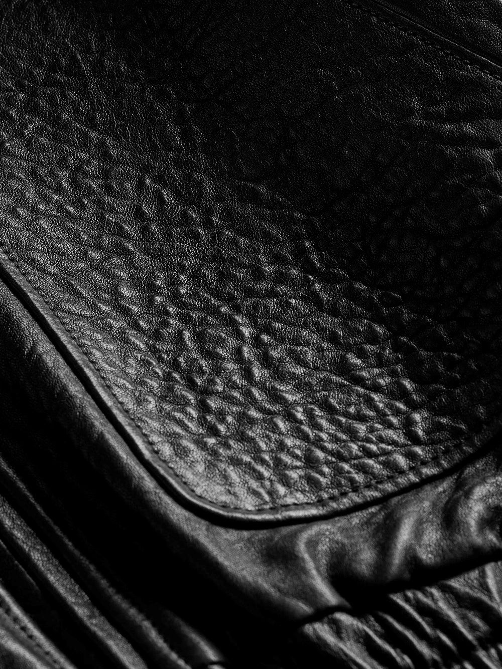 Saint Laurent Men Jacket In Bubbled Lambskin