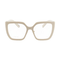 Dior Eyeglasses Square Full Rim, Ivory Frame and Clear Demo Lens Lens 30MONTAIGNEOS1F9500