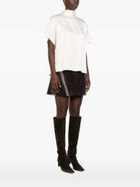 Brunello cucinelli Brunello Cucinelli Women Mock Neck T-Shirt With Monili
