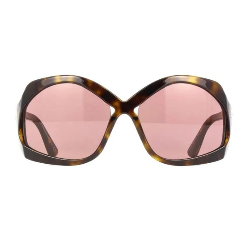 Tom Ford Sunglasses Oval Full Rim, Shiny Black Frame and Smoke Lens FT090301A