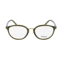 Chloe Eyeglasses Cat Eye Full Rim, Khaki Frame and Clear Demo Lens Lens CE2666303