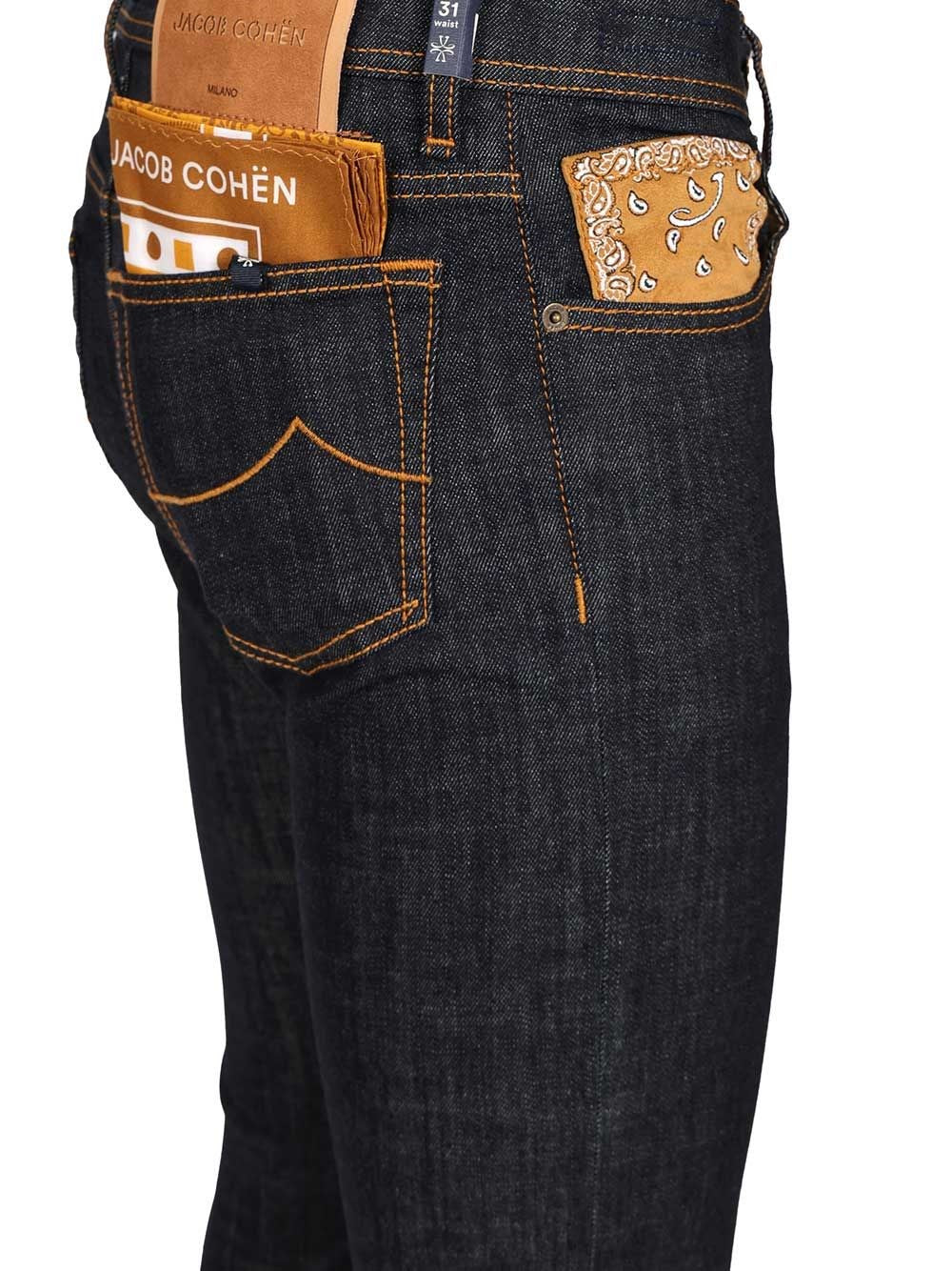 JACOB COHEN Fragrance for Denim 補正糸巾着付き Jacob Cohen Men 5 Pkt Slim Fit Bard V1 11 Oz Blu Salpa Beige – Bluefly