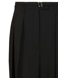 Sportmax Women Wide-Leg Trousers In Stretch Wool