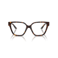 Versace Eyeglasses Geometric Full Rim, Transparent Red Frame and Clear Demo Lenses Lens VE3358B5476
