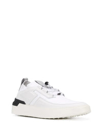 Tods Leather Mesh No-Code Low-Top Sneakers White