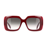 Celine Sunglasses Square Full Rim, Shiny Orange Frame and Brown Gradient Lens CL40263I42F