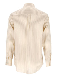 Paul Smith Paul Smith Men Striped Lyocell And Silk Shirt