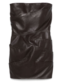 The Attico Women Leather Mini Dress