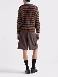 Prada Men Shetland Wool Boat Neck Sweater