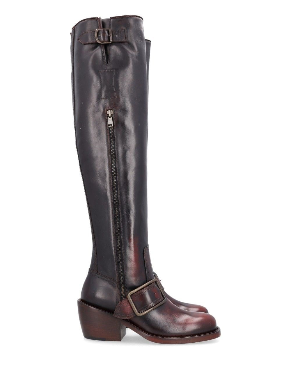 Dries Van Noten Women High Boots With A Buckle