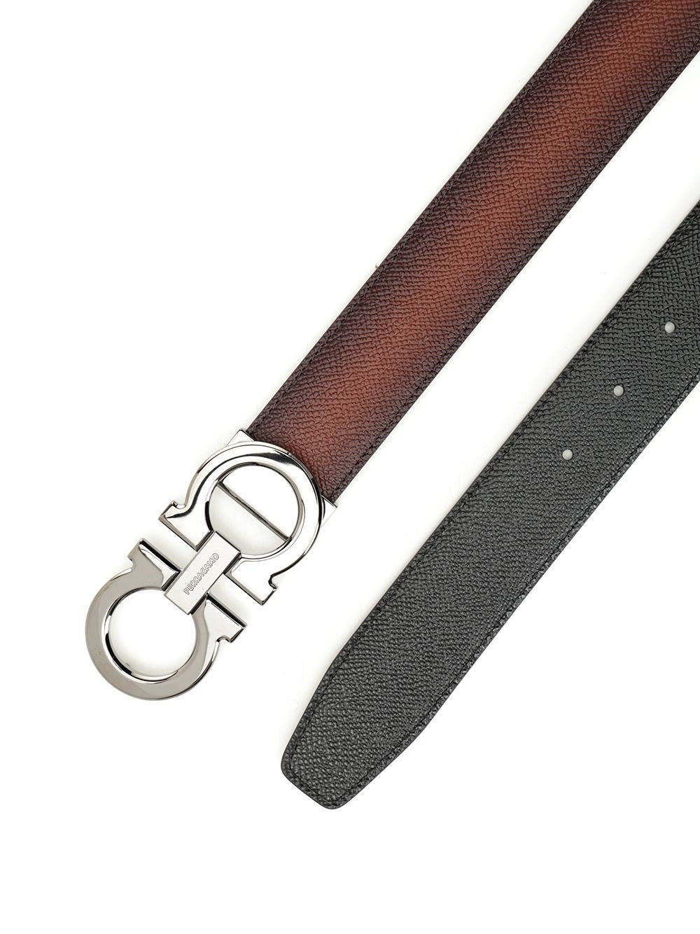 Ferragamo Ferragamo Men Reversible And Adjustable "Gancini" Belt
