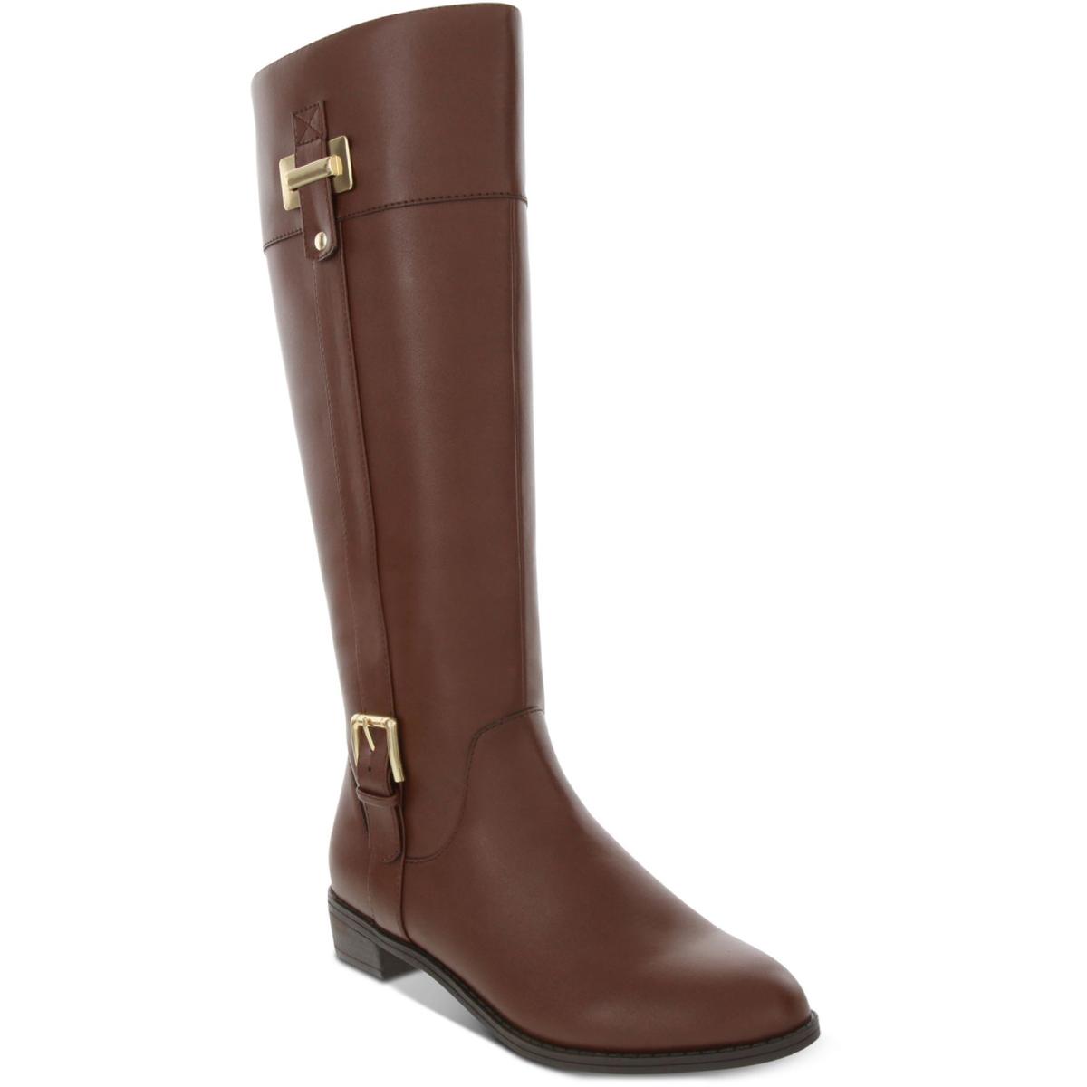 Deliee 2 Womens Wide Calf Knee-High Riding Boots