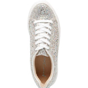Sidny Womens Rhinestone Trainers Lace-Up Shoes