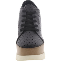 Unfazed Womens Faux Leather Lifestyle Wedge Heels