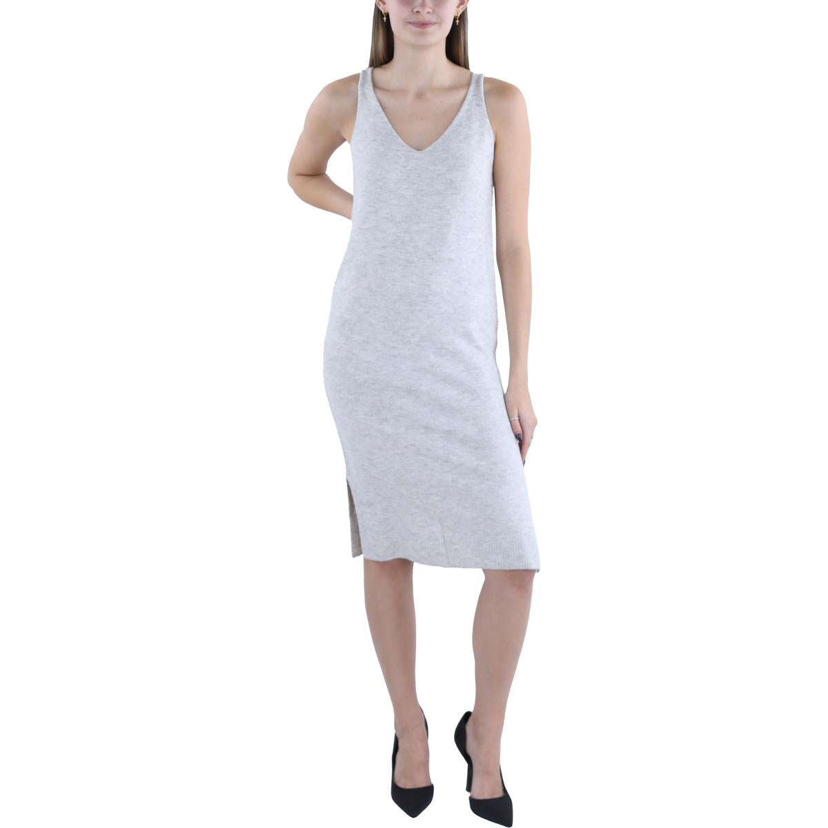 Womens Sleevless Knee-Length Sweaterdress