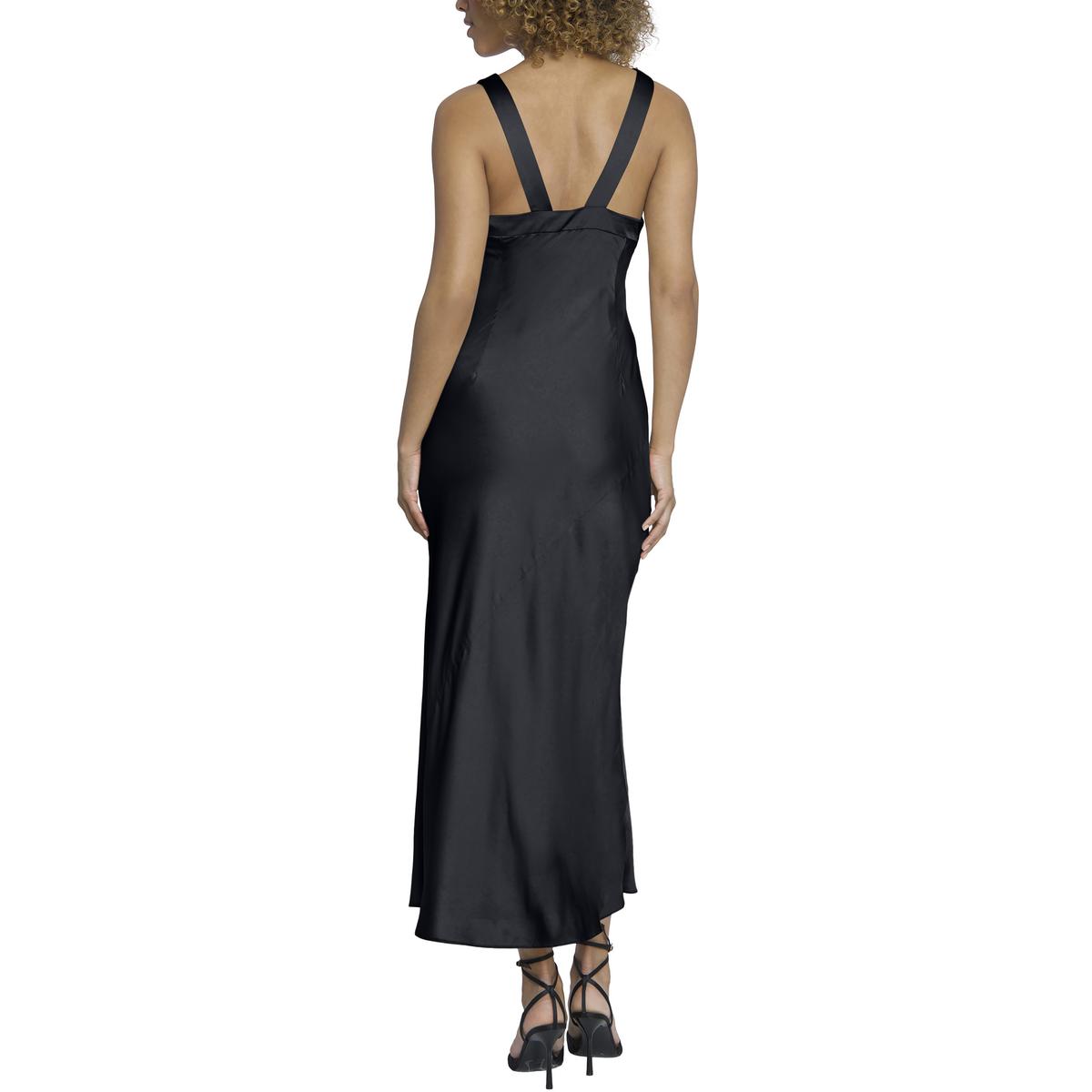 Womens Maxi Scoop Neck Sheath Dress