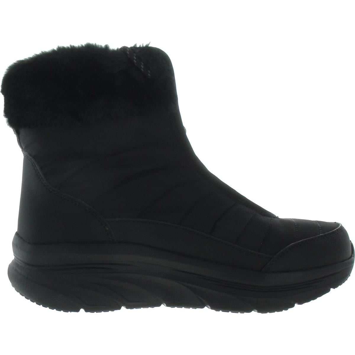 Womens Faux Fur Lined Faux Fur Shearling Boots