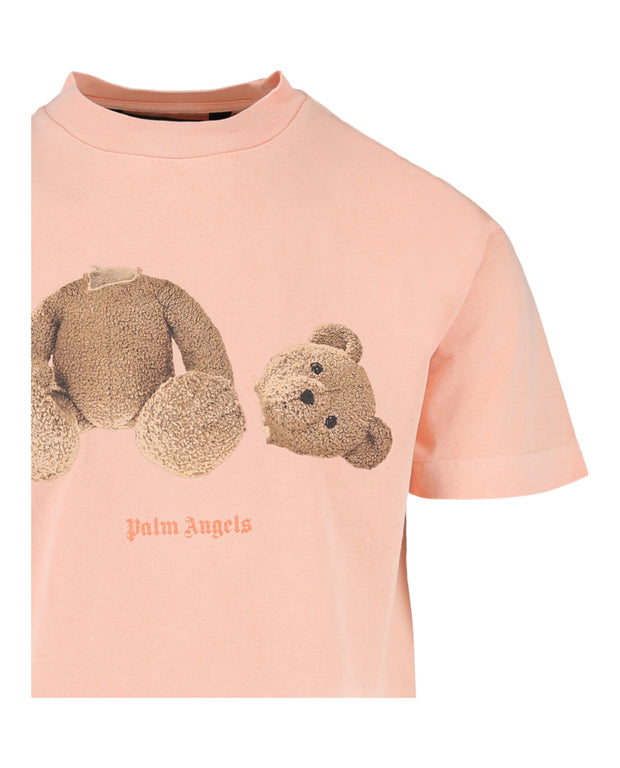 Palm Angels Mens Broken-Bear Classic T-Shirt
