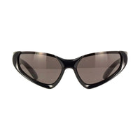 Balenciaga Balenciaga Sunglasses Geometric Semi Rim, Black Frame and Grey Lens BB0202S001