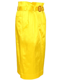 Dries Van Noten Women Seachy Cotton Satin Skirt