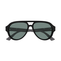 Gucci Sunglasses Aviator Full Rim, Black Frame and Green Lens GG2088S002