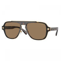 Versace Versace Sunglasses Aviator Full Rim, Havana Frame and Orange Polarized Lens VE21991252LA