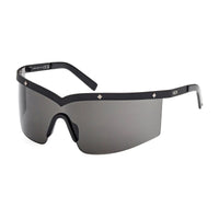 MCM Sunglasses Shield Semi Rim, Matte Black Frame and Smoke Lens MW001602A