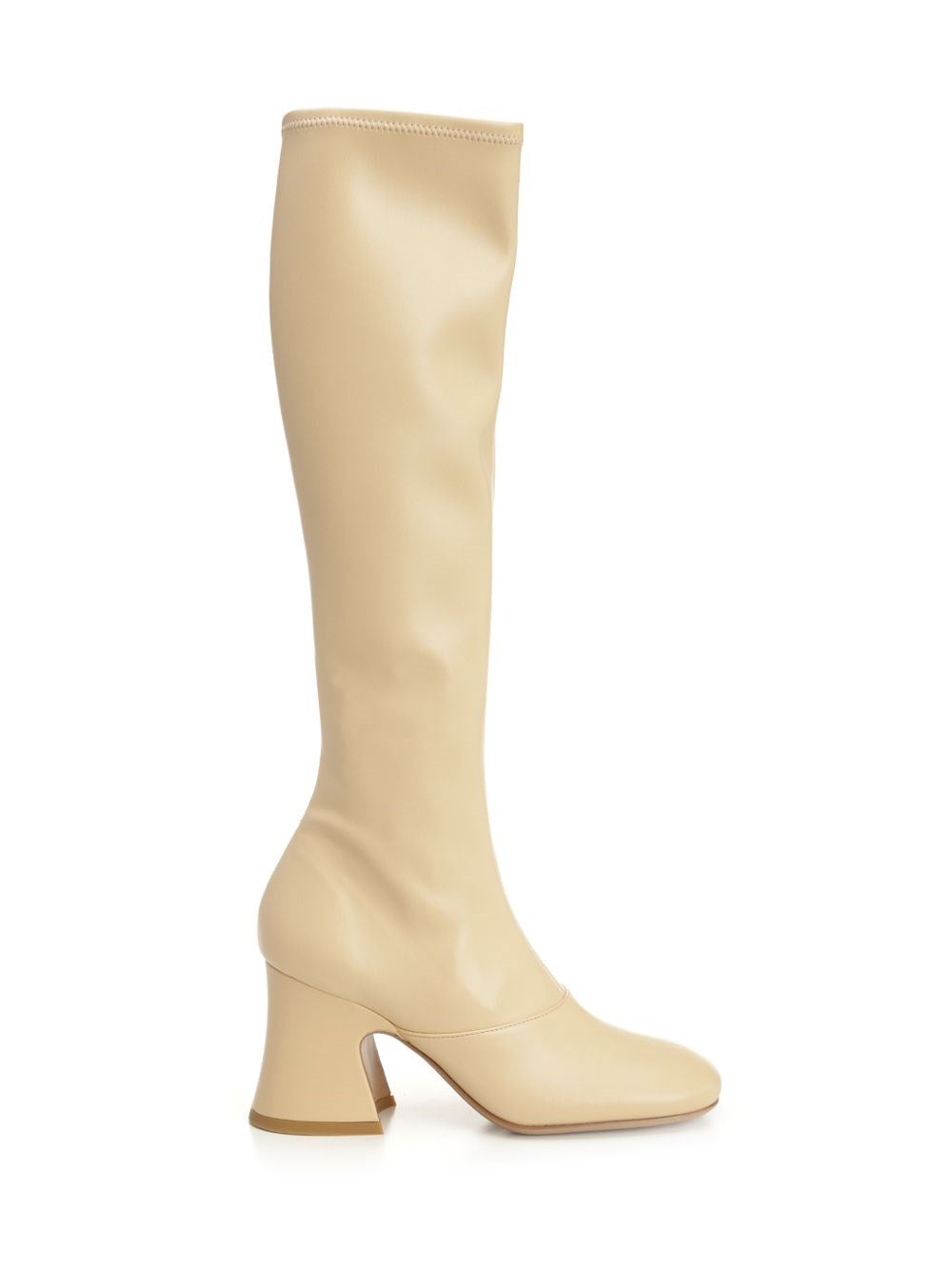 CHLOE Chloe Women Cream Synthetic Leather Janis Boots