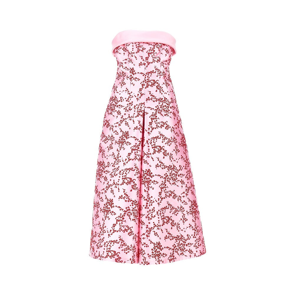 Alberta Ferretti Women Floral Mikado Midi Dress