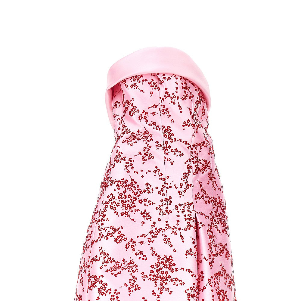 Alberta Ferretti Women Floral Mikado Midi Dress